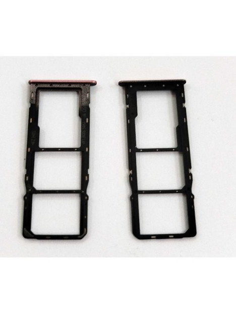 Soporte o bandeja sim rosa Dual sim para Nokia C32 calidad premium