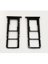 Soporte o bandeja sim gris Dual sim para ZTE Blade A34 calidad premium
