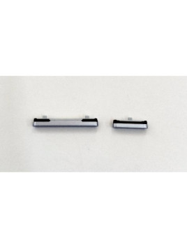 Set de 2 botones laterales platas para Samsung Galaxy S25 5G S931 S25 Plus 5G S936 calidad premium