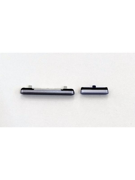 Set de 2 botones laterales azules claros para Samsung Galaxy S25 5G S931 S25 Plus 5G S936 calidad premium