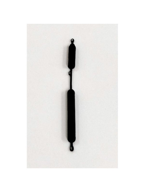Set de 2 botones laterales negros para Samsung Galaxy M55 5G calidad premium