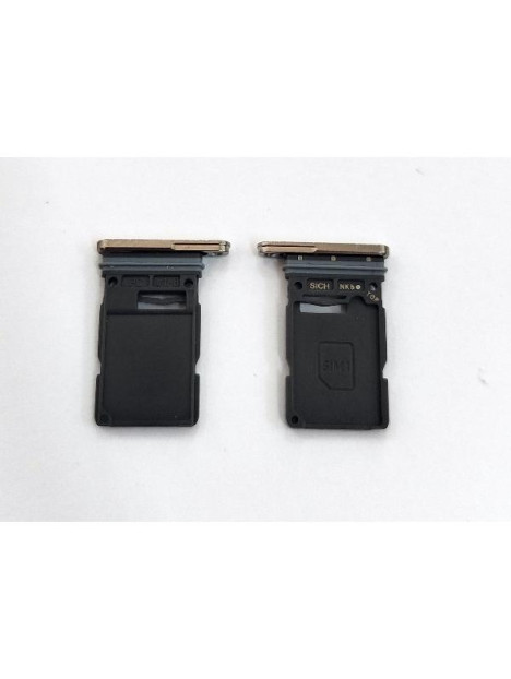 Soporte o bandeja sim dorada Dual sim para Samsung Galaxy S25 Ultra 5G S938 calidad premium