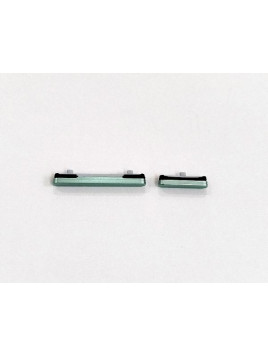 Set de 2 botones laterales verdes para Samsung Galaxy S25 5G S931 S25 Plus 5G S936 calidad premium