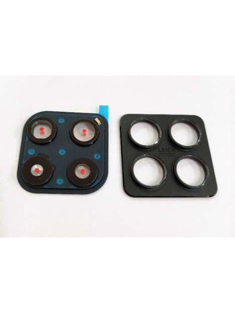 Cristal de camara para Xiaomi 14T Pro con marco negro calidad premium
