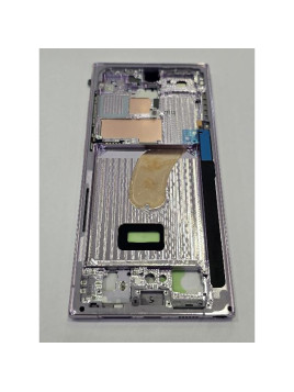 Carcasa o marco central lavanda para Samsung Galaxy S23 Ultra GH96-15833D Service Pack