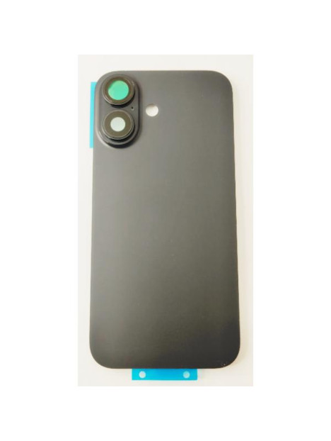 Tapa trasera o tapa bateria negra para iPhone 16