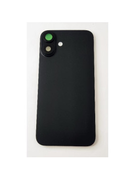 Tapa trasera o tapa bateria negra para iPhone 16 Plus con antena NFC