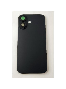 Tapa trasera o tapa bateria negra para iPhone 16 con antena NFC