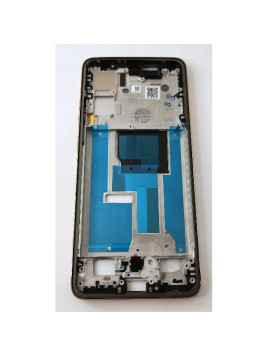 Carcasa o marco central amarillo con piezas pequeñas para Motorola Moto Edge 50 Neo