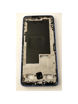 Carcasa o marco central azul con piezas pequeñas para Motorola Moto Edge 50 Neo