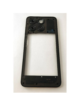 Carcasa o marco central negro para ZTE Blade A55