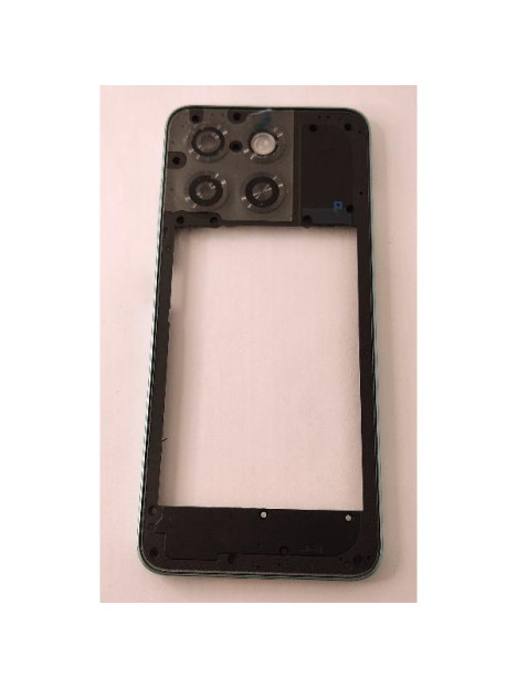 Carcasa o marco central verde para ZTE Blade A55