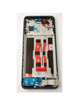 Pantalla lcd para Oppo Reno 12 5G CPH2625 mas tactil negro con marco rosa calidad premium