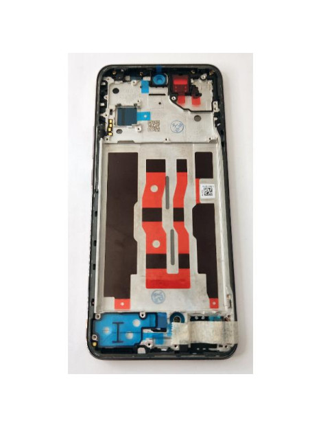 Pantalla lcd para Oppo Reno 12 5G CPH2625 mas tactil negro con marco rosa calidad premium