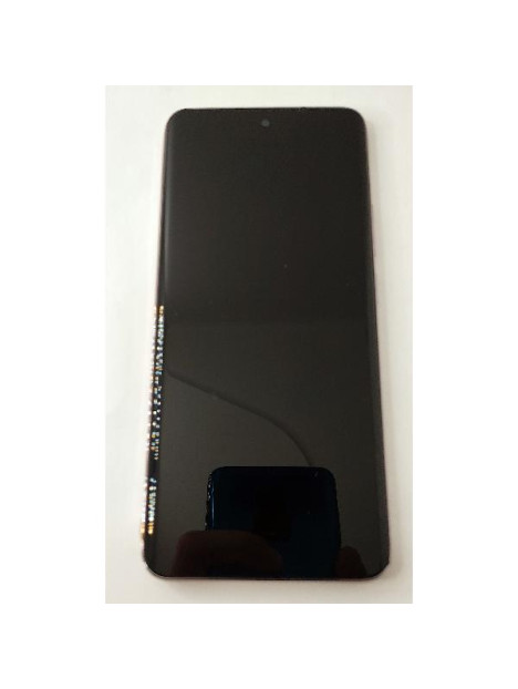 Pantalla lcd para Oppo Reno 12 5G CPH2625 mas tactil negro con marco rosa calidad premium
