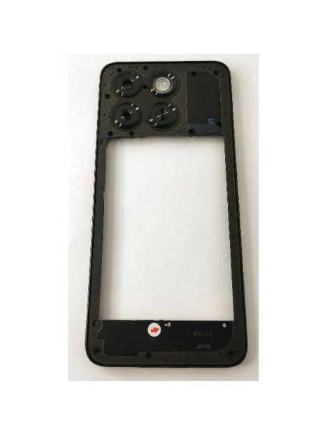 Carcasa o marco central negro para ZTE Blade A35