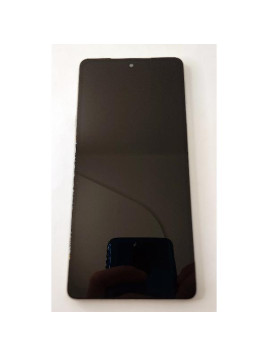 Pantalla lcd para Motorola Edge 30 Pro mas tactil negro con marco blanco compatible TFT