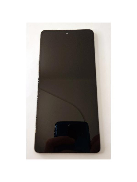 Pantalla lcd para Motorola Edge 30 Pro mas tactil negro con marco blanco compatible TFT