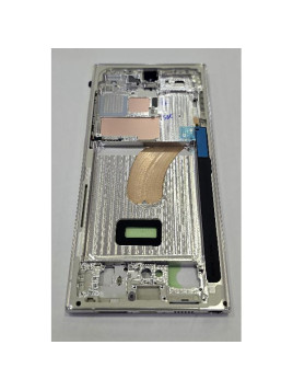 Carcasa o marco central crema para Samsung Galaxy S23 Ultra GH96-15833B Service Pack