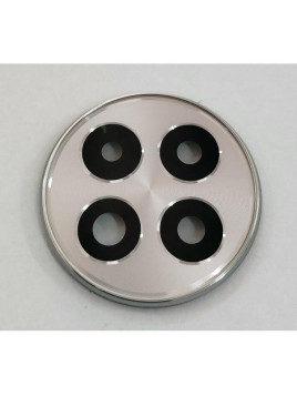 Cristal de camara para Oneplus 13R 5G con marco plata calidad premium