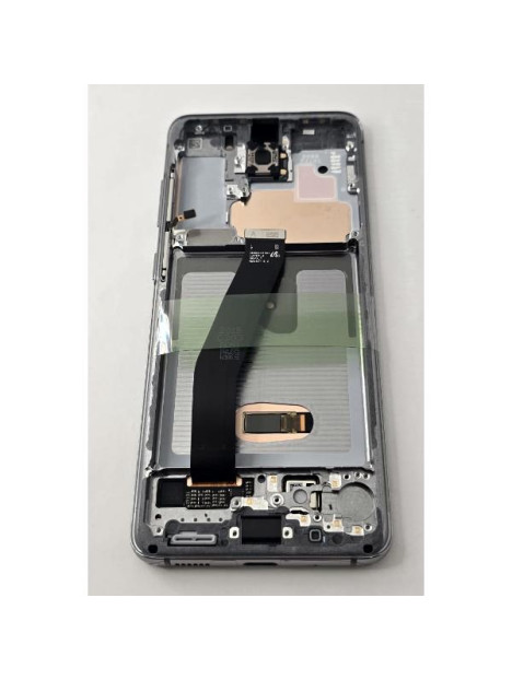 Pantalla lcd para Samsung Galaxy S20 4G G980F 5G G981F mas tactil negro con marco gris GH82-31432A Service Pack