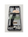 Pantalla lcd para Samsung Galaxy S20 4G G980F 5G G981F mas tactil negro con marco gris GH82-31432A Service Pack