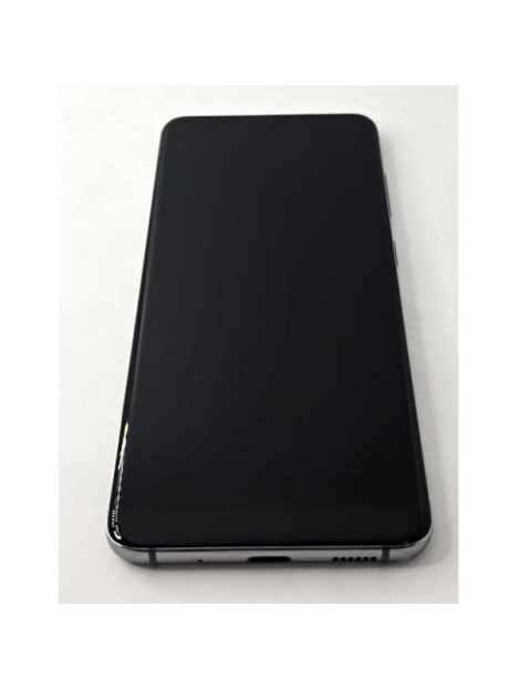 Pantalla lcd para Samsung Galaxy S20 4G G980F 5G G981F mas tactil negro con marco gris GH82-31432A Service Pack