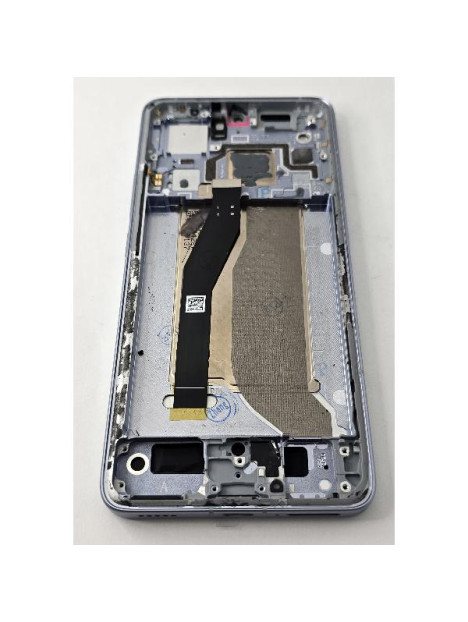 Pantalla lcd para Xiaomi 14T Pro mas tactil negro con marco azul compatible TFT