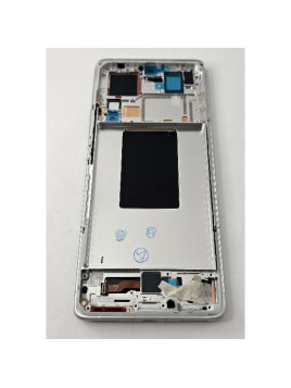 Pantalla lcd para Xiaomi 12 Pro mas tactil negro con marco blanco calidad Oled