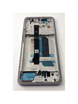 Pantalla lcd para Xiaomi Redmi Note 14 Pro Plus 5G mas tactil negro con marco morado calidad premium