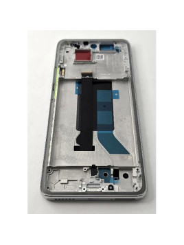 Pantalla lcd para Xiaomi Redmi Note 14 Pro 5G mas tactil negro con marco plata compatible TFT