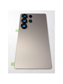 Tapa trasera o tapa bateria dorada para Samsung Galaxy S25 Ultra 5G S938 con cubierta de camara