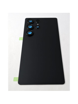 Tapa trasera o tapa bateria negra para Samsung Galaxy S25 Ultra 5G S938 con cubierta de camara