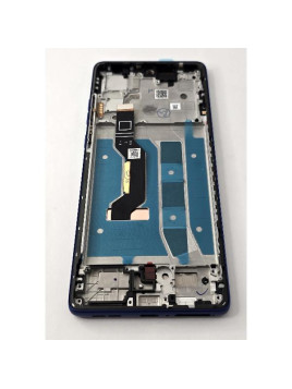 Pantalla lcd para Motorola Moto G85 5G XT2427-3 tactil negro marco y botones azul claro calidad premium