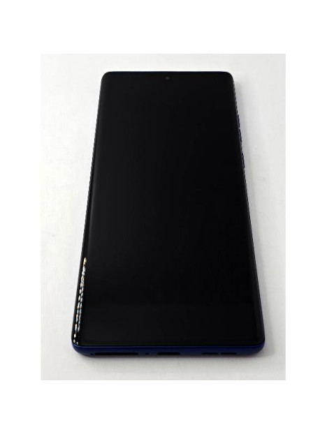 Pantalla lcd para Motorola Moto G85 5G XT2427-3 tactil negro marco y botones azul claro calidad premium