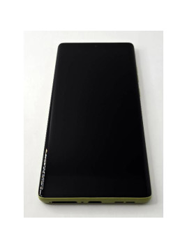 Pantalla lcd para Motorola Moto G85 5G XT2427-3 mas tactil negro con marco y botones verdes calidad premium