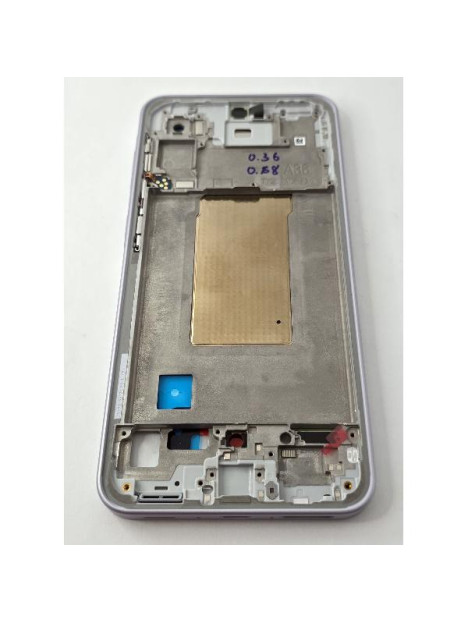 Carcasa o marco central rosa para Samsung Galaxy A36 A366