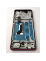 Pantalla lcd para Motorola Moto G85 XT2427-3 mas tactil negro con marco y botones laterales rojos calidad premium