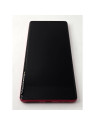 Pantalla lcd para Motorola Moto G85 XT2427-3 mas tactil negro con marco y botones laterales rojos calidad premium