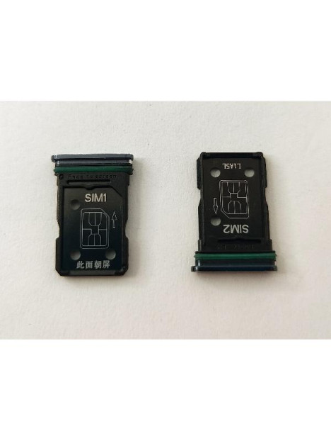 Soporte o bandeja sim negra Dual sim para Oppo Reno 4 4G CPH2113 calidad premium