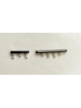 Set de 2 botones laterales platas para Oppo Reno 12 5G CPH2625 calidad premium