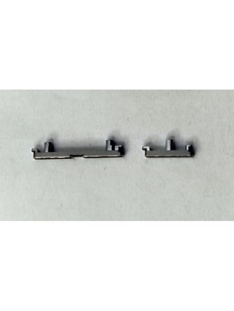 Set de 2 botones laterales platas para Motorola Edge 50 Pro calidad premium