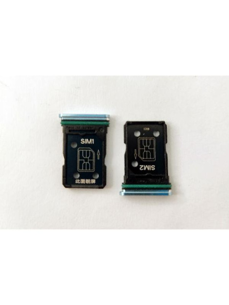 Soporte o bandeja sim azul Dual sim para Oppo Reno 4 4G CPH2113 calidad premium