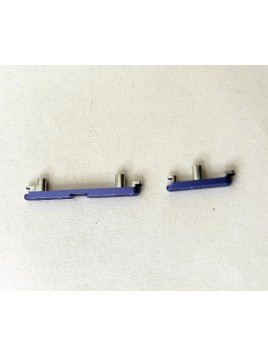 Set de 2 botones laterales morados para Motorola Edge 50 Pro calidad premium