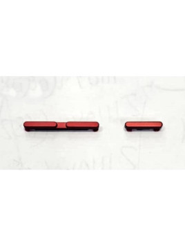 Set de 2 botones laterales rojos para Motorola Edge 50 Neo calidad premium