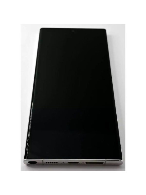 Pantalla lcd para Samsung Galaxy S23 Ultra SM-S918 tactil negro marco crema ensamblado GH82-30466B Service Pack