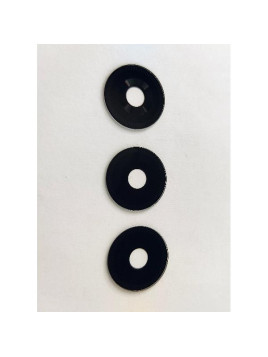 Set de 3 cristales de camara negros para ZTE Blade A75 4G calidad premium