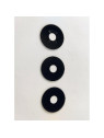 Set de 3 cristales de camara negros para ZTE Blade A75 4G calidad premium