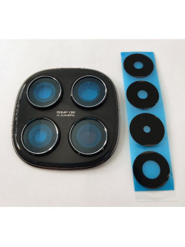 Cristal de camara para Xiaomi Redmi Note 14 Pro 4G Redmi Note 14 Pro 5G con marco negro calidad premium