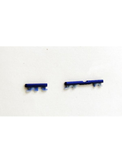 Set de 2 botones laterales azules para Motorola Moto G85 5G XT2427-3 calidad premium